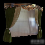 Cortinas del palacio modelo 3d
