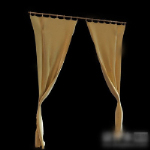 Modelo sencillo de una pequeña ventana de cortinas