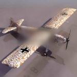 Campo aeroplano modelo 3d