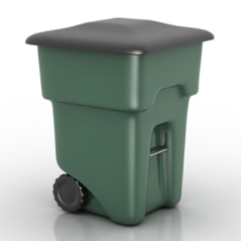 Modelo estndar de basura 3d
