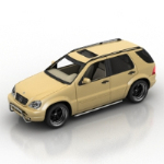 Amarillo modelo SUV 3d