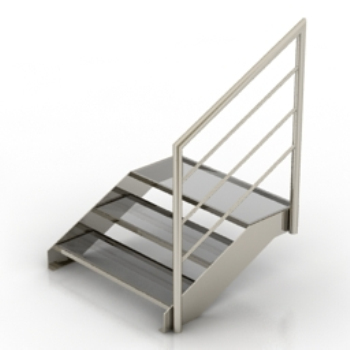 Moderno modelo escalera de caracol