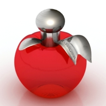 Botella de perfume de modelos 3D