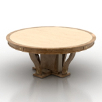 Modelo retro del estilo de mesa redonda