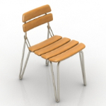 Modelo de silla de madera Comn