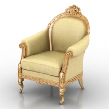Sof de lujo silla Europeo de modelos 3D