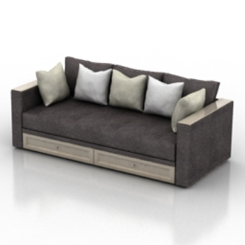 Estilo moderno sof de lujo modelo 3d