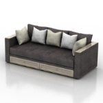 Estilo moderno sof de lujo modelo 3d