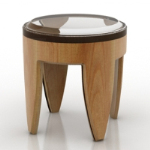 Mesa de madera modelo 3d