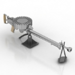 ametralladoras pesadas modelos 3D
