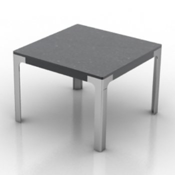 negro modelo de mesa cuadrada