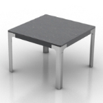 negro modelo de mesa cuadrada