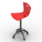 silla grande barra roja