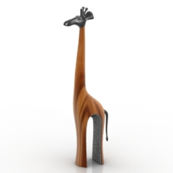 Modelo de la escultura de la jirafa