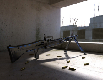 3d modelos subfusil ametrallador
