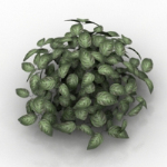exuberante hierba modelo 3d