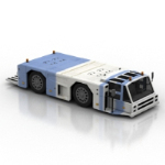 3d modelos de autobuses del aeropuerto azul