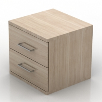 Modelo de mesa de noche de madera simple
