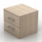 Modelo de mesa de noche de madera simple