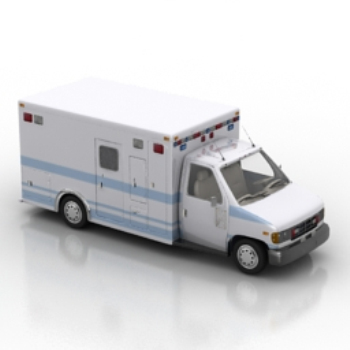 pequeño modelo 3d camin blanco