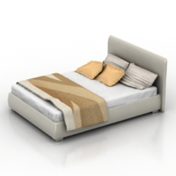 cama modelo 3d