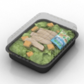modelos 3d de ensalada de verduras