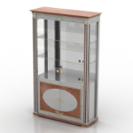 modelo de vitrina de cristal