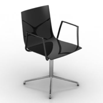 Silla giratoria Exquisito slim modelo 3d