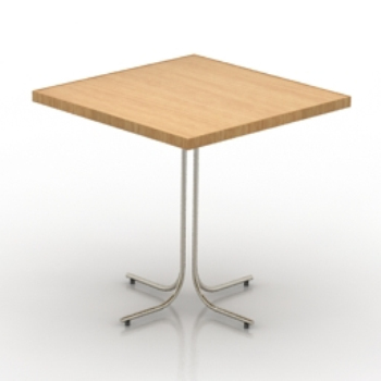 Cuadrada simple tabla modelo 3d