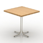 Cuadrada simple tabla modelo 3d