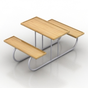 3d modelo de mesa de comedor