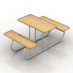 3d modelo de mesa de comedor