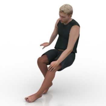 hombre rubio modelos 3d