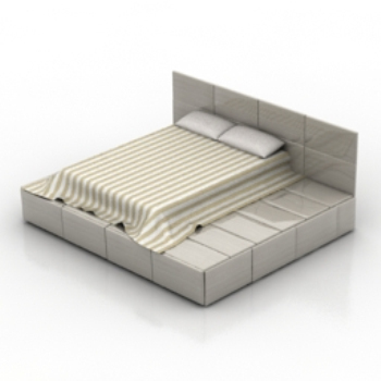 modelo de cama de estilo europeo simple y con estilo