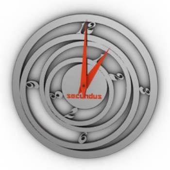 Ronda el modelo del reloj creativo fondo herida
