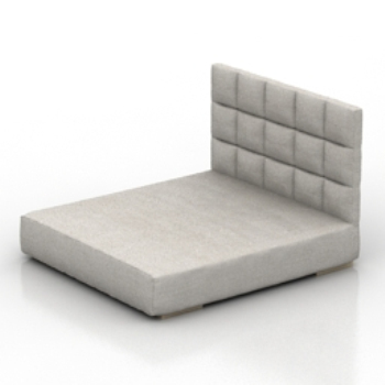 sencillo modelo de cama gris
