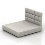 sencillo modelo de cama gris