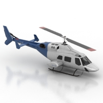 azul modelo de helicptero civil