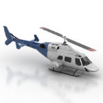 azul modelo de helicptero civil