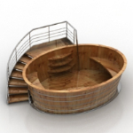 mrmol marrn piscina estructura del modelo