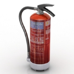 grandes modelos 3D extintor de incendios tanque