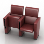 Modelo de cuero marrn con soporte