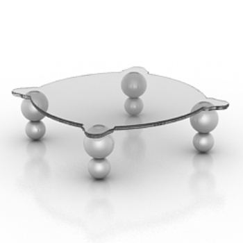 Vidrio transparente modelo de mesa de caf