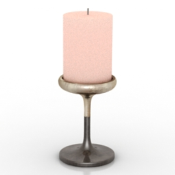 modelo de vela rosada
