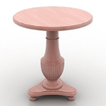 antiguo modelo de mesa redonda de madera
