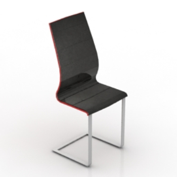 modelo tridimensional del diseño de la silla