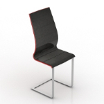 modelo tridimensional del diseño de la silla
