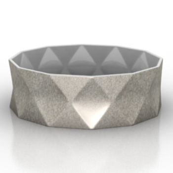 diseño convexo modelo taza de diamantes