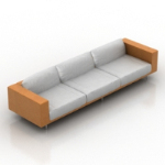 naranja sof modelo blanco