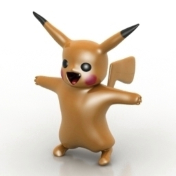 enojado modelo Pikachu
